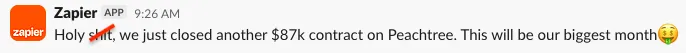$87K contract closed