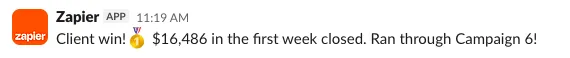 $16K closed in week one